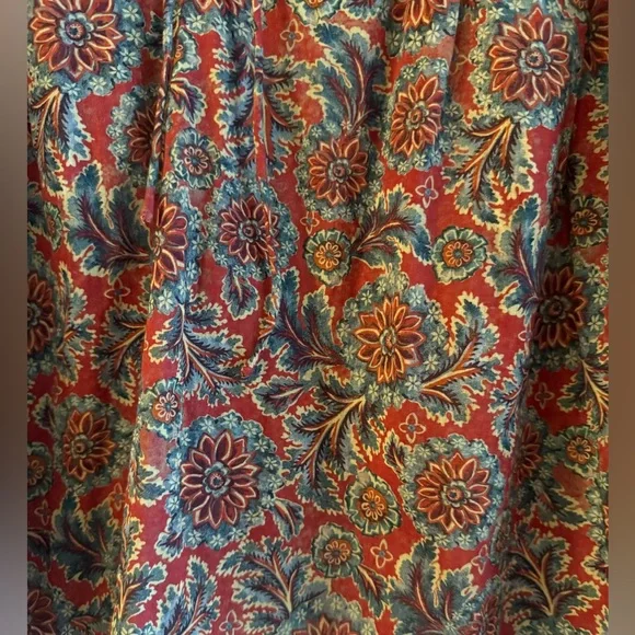 Doen The Renelle Top in L'Orange Soleil Fleurit - Picture 5 of 9